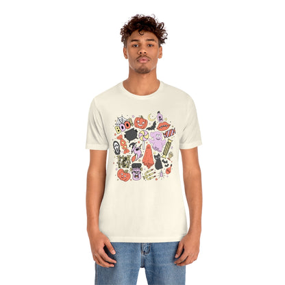 Trick-Or-Treat Spooky Doodles Tee - Unisex Shirt