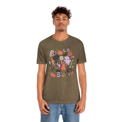 Trick-Or-Treat Spooky Doodles Tee - Unisex Shirt