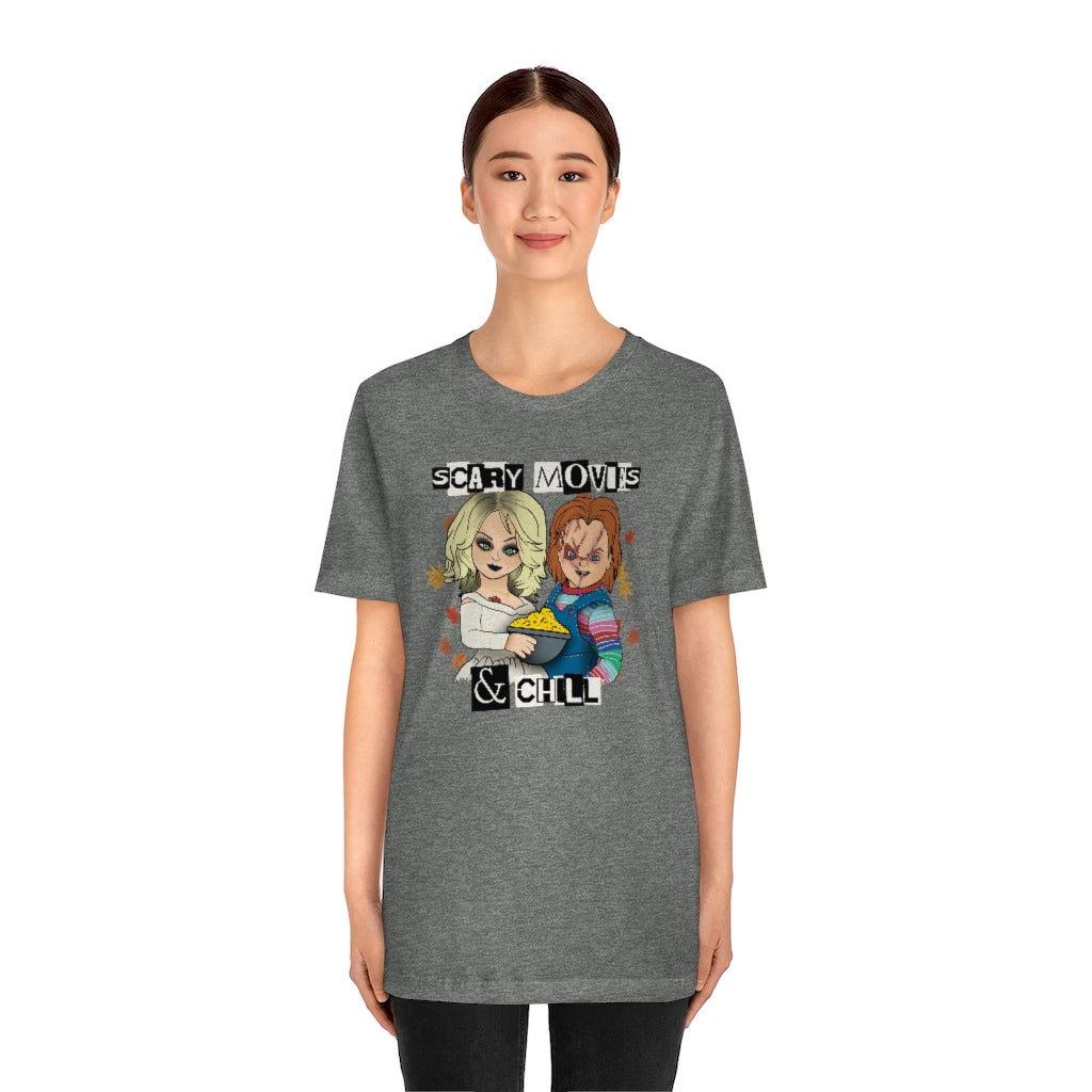"Scary Movies & Chill" Horror Chucky Tee - Unisex Shirt