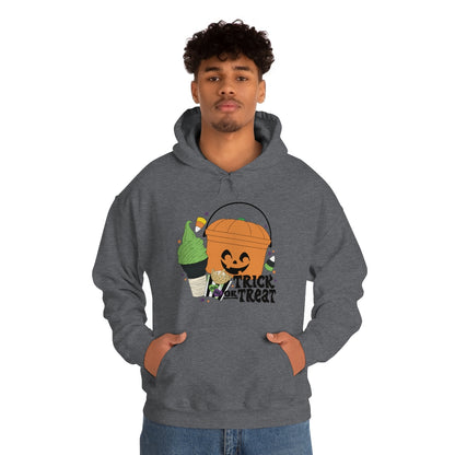 Vintage Halloween Buckets "Trick or Treat" Hooded Sweatshirt