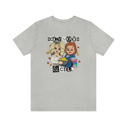 "Scary Movies & Chill" Horror Chucky Tee - Unisex Shirt