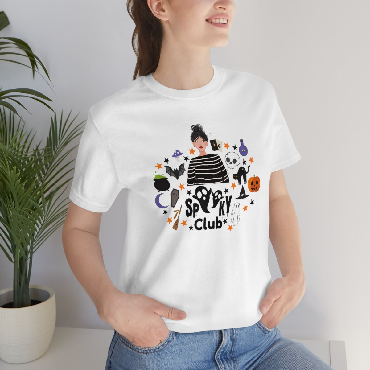 "Spooky Club" Print Tee - Unisex Shirt