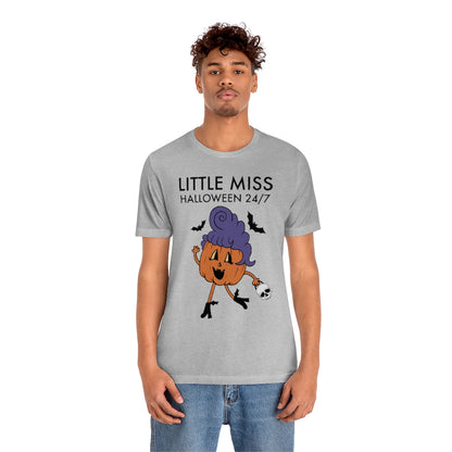 "Little Miss Halloween" Jack-O-Lantern Tee - Unisex Shirt
