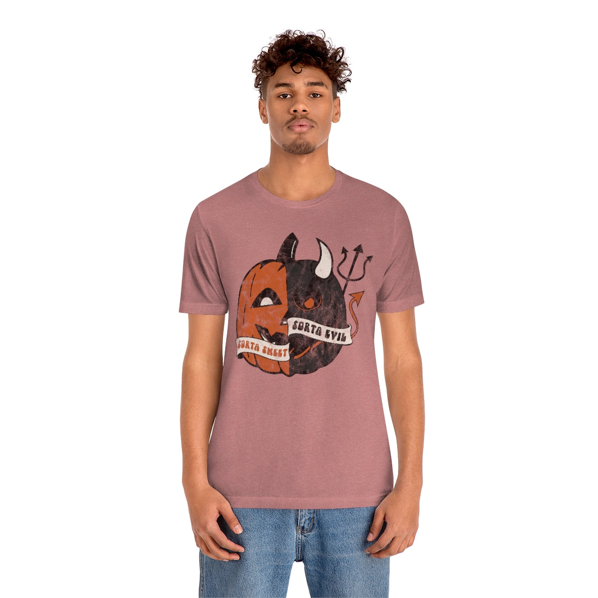 "Sorta Sweet Sorta Evil'" Jack-O-Lantern Tee - Unisex Shirt