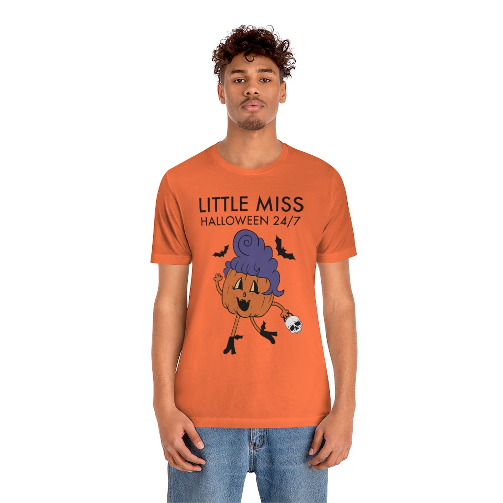 "Little Miss Halloween" Jack-O-Lantern Tee - Unisex Shirt