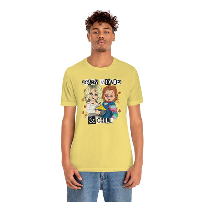 "Scary Movies & Chill" Horror Chucky Tee - Unisex Shirt