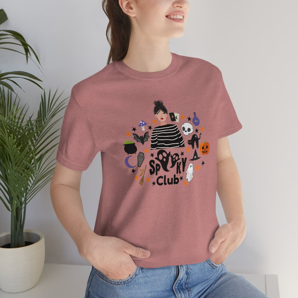 "Spooky Club" Print Tee - Unisex Shirt