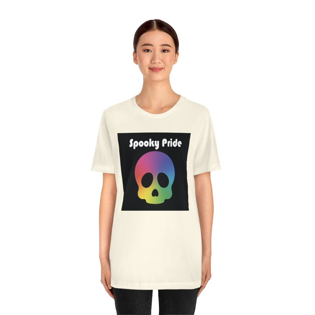 Spooky Pride Rainbow Skull Tee - Unisex Shirt