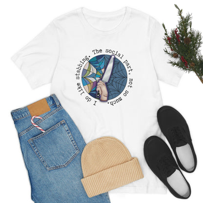 Stabbing Thing Knife Horror Tee - Unisex Shirt