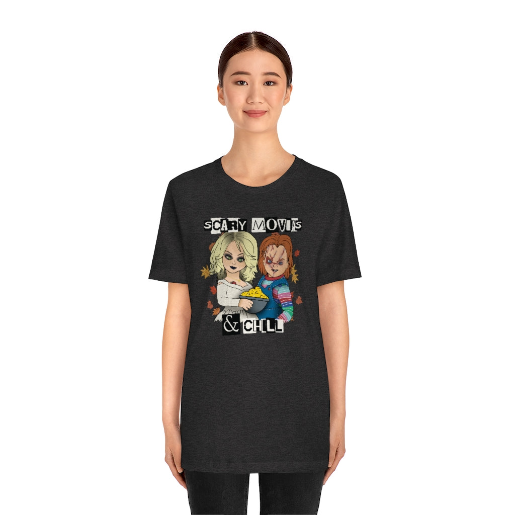 "Scary Movies & Chill" Horror Chucky Tee - Unisex Shirt