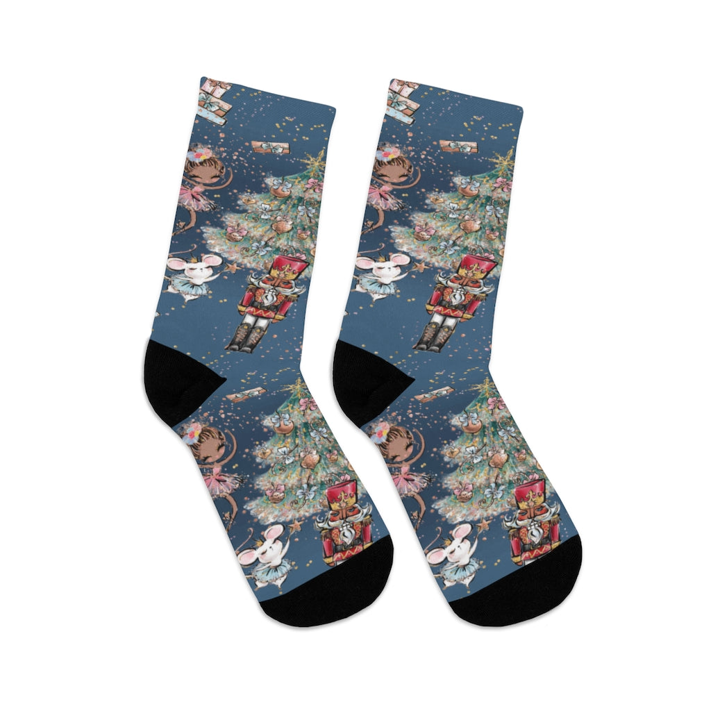 Blue Winter Nutcracker - Socks