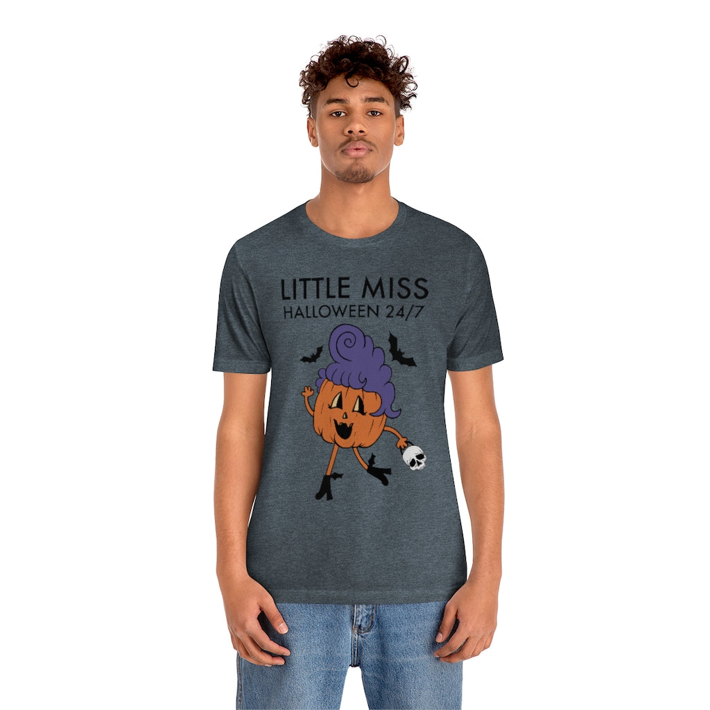"Little Miss Halloween" Jack-O-Lantern Tee - Unisex Shirt