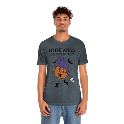 "Little Miss Halloween" Jack-O-Lantern Tee - Unisex Shirt