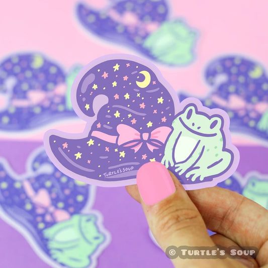 Witchy Hat Vinyl Sticker (Turtle's Soup)