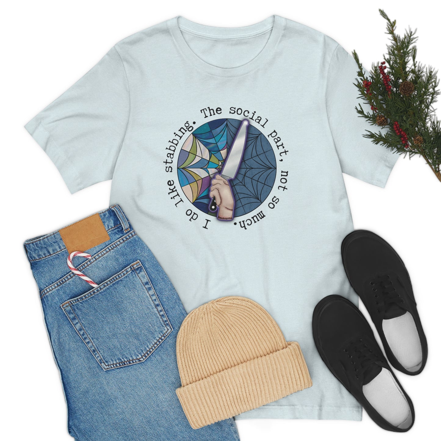 Stabbing Thing Knife Horror Tee - Unisex Shirt