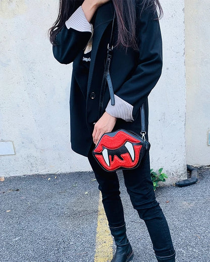 Vampire Mouth Cross Body Bag