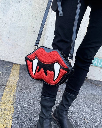Vampire Mouth Cross Body Bag