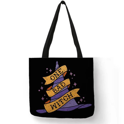 Witchy Black Tote Bags - 6 Spellbinding Styles