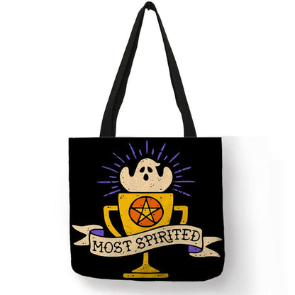 Witchy Black Tote Bags - 6 Spellbinding Styles