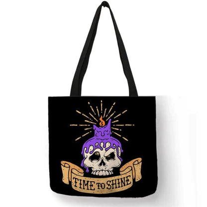 Witchy Black Tote Bags - 6 Spellbinding Styles