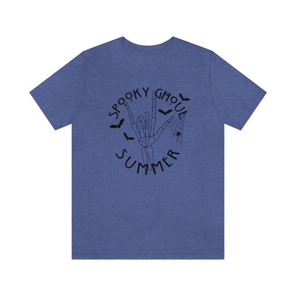 Spooky Ghoul Summer Spiderwebs And Bats Tee - Unisex Shirt