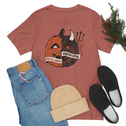 "Sorta Sweet Sorta Evil'" Jack-O-Lantern Tee - Unisex Shirt