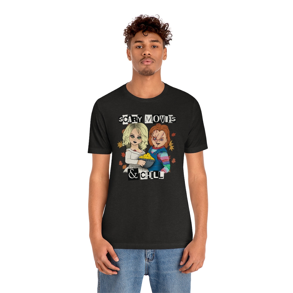 "Scary Movies & Chill" Horror Chucky Tee - Unisex Shirt