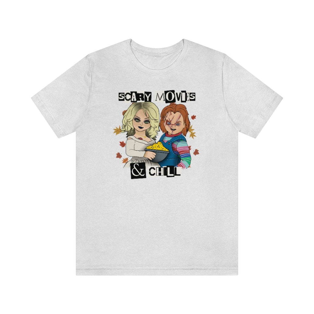 "Scary Movies & Chill" Horror Chucky Tee - Unisex Shirt