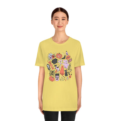 Trick-Or-Treat Spooky Doodles Tee - Unisex Shirt