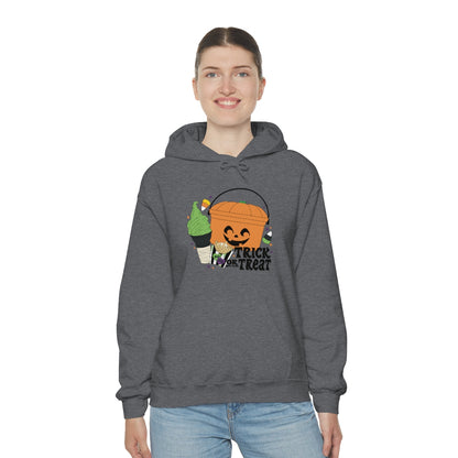 Vintage Halloween Buckets "Trick or Treat" Hooded Sweatshirt