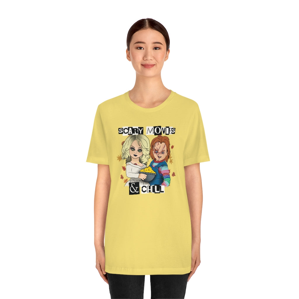 "Scary Movies & Chill" Horror Chucky Tee - Unisex Shirt
