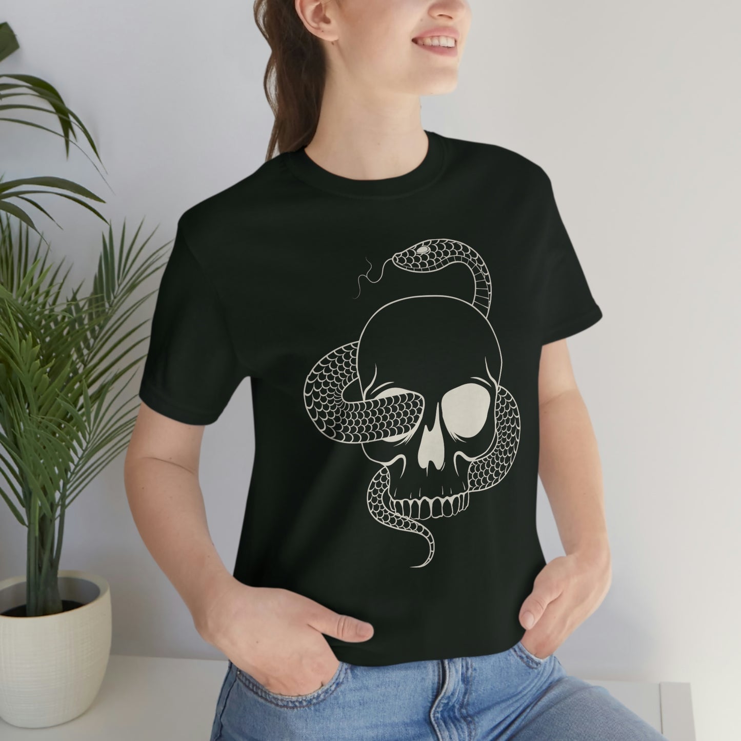 Snake Skull Tee - Unisex Shirt
