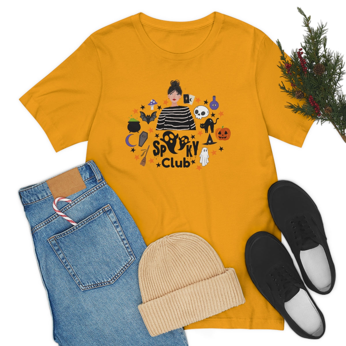 "Spooky Club" Print Tee - Unisex Shirt