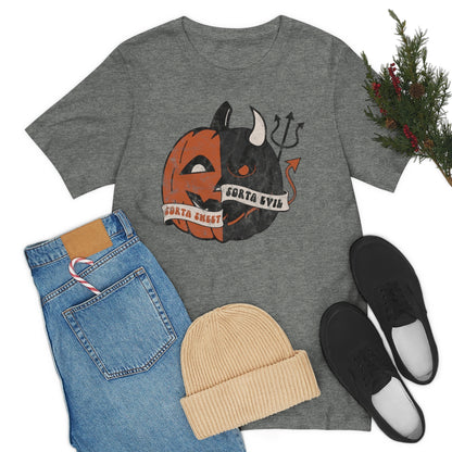 "Sorta Sweet Sorta Evil'" Jack-O-Lantern Tee - Unisex Shirt