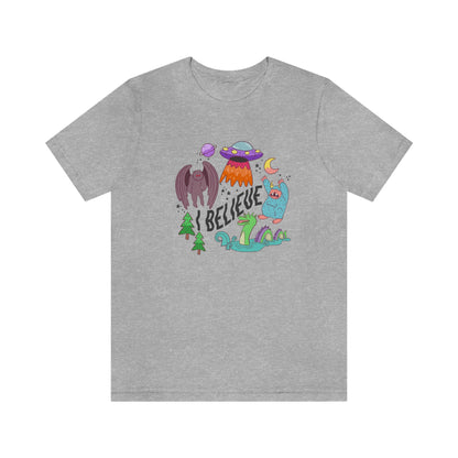 "I Believe" Mythical Creature Cryptids Tee - Unisex Shirt