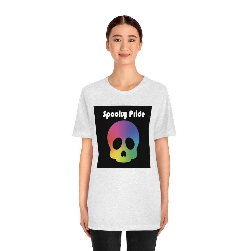 Spooky Pride Rainbow Skull Tee - Unisex Shirt