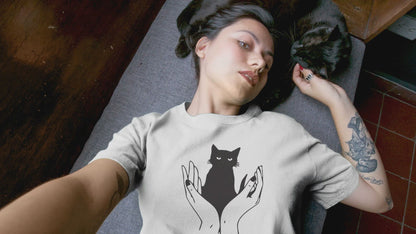 "Witchy Black Cat" Tee - Unisex Shirt
