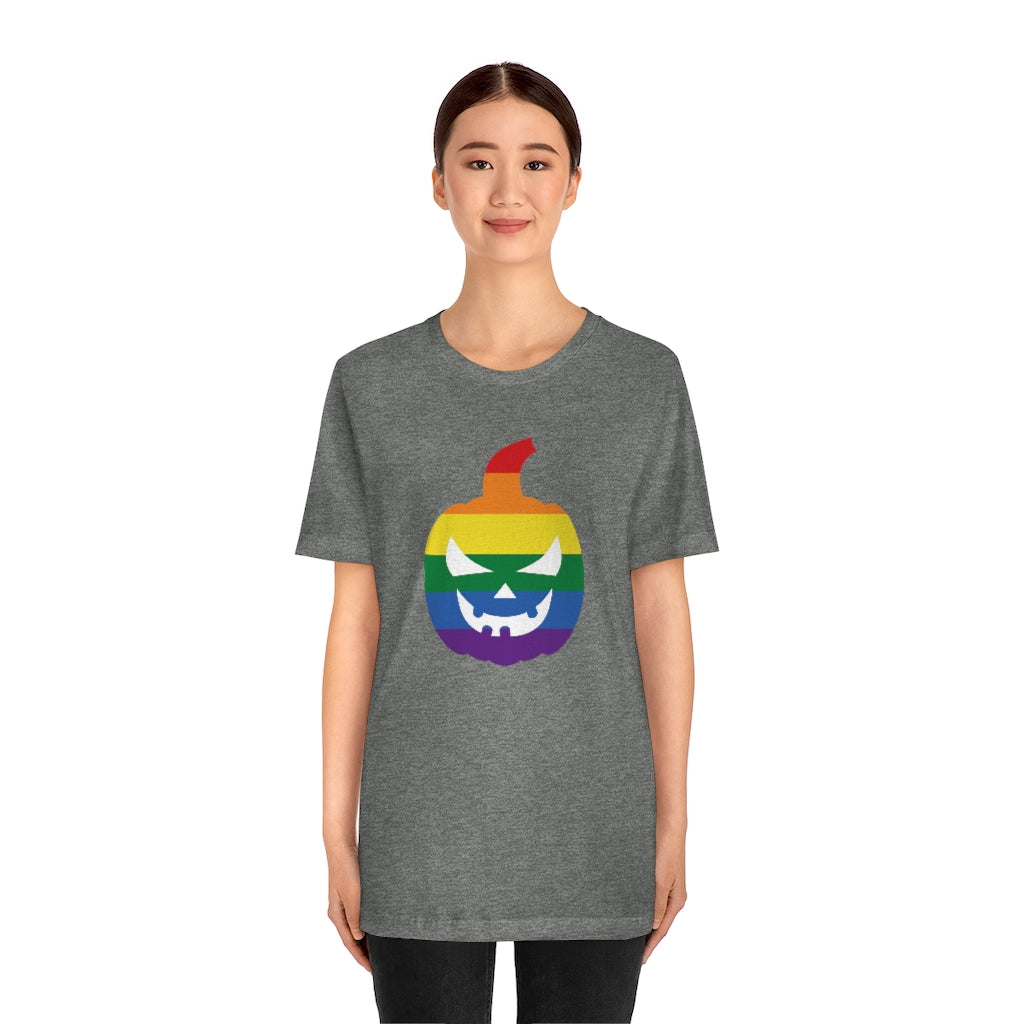 Pride Jack-O-Lantern Rainbow Tee - Unisex Shirt