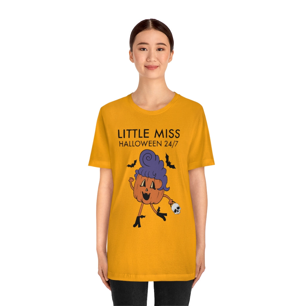 "Little Miss Halloween" Jack-O-Lantern Tee - Unisex Shirt