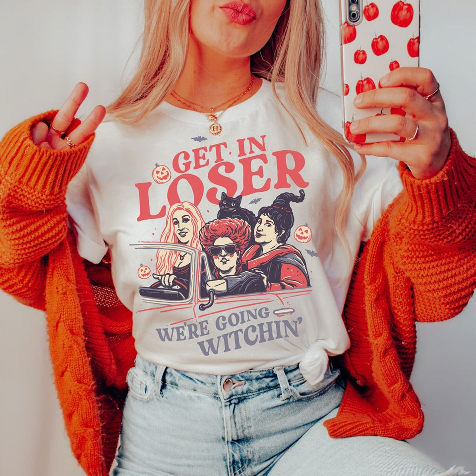 "Get in Loser" Hocus Pocus Witch Tee - Unisex Shirt
