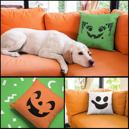 Pillow Cover: Vintage Halloween Buckets
