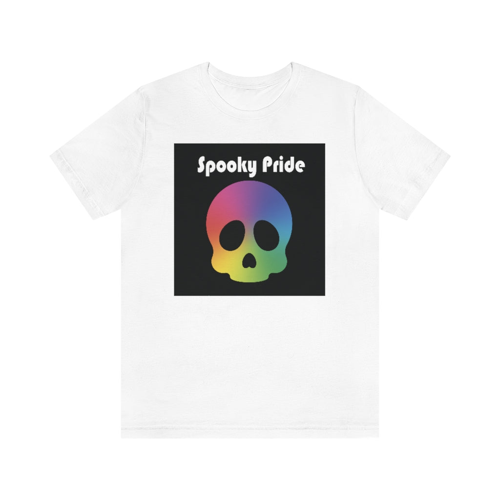 Spooky Pride Rainbow Skull Tee - Unisex Shirt
