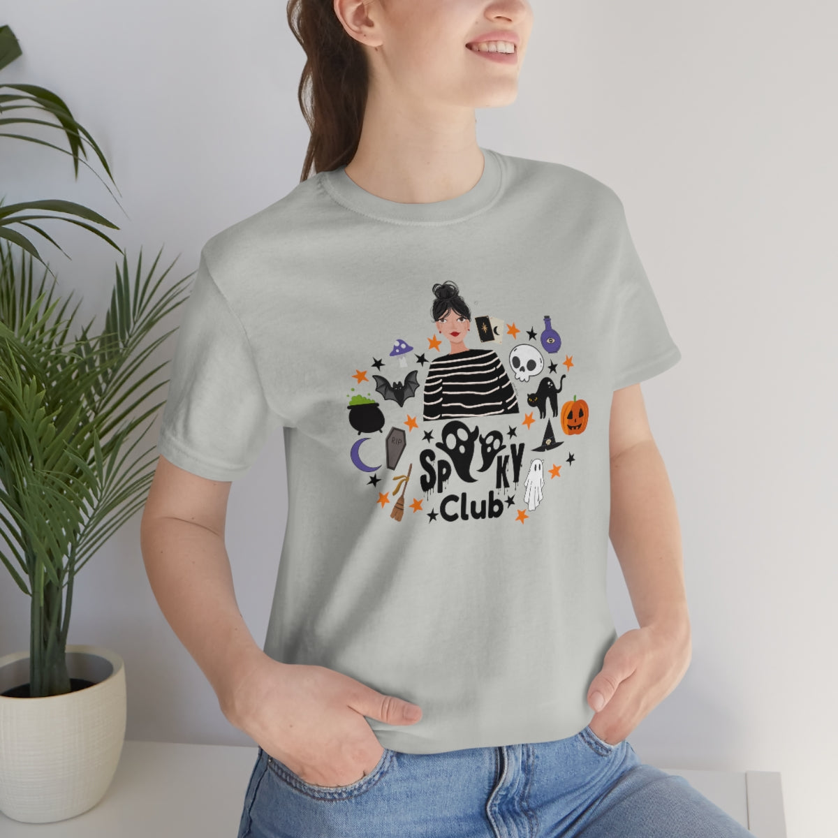 "Spooky Club" Print Tee - Unisex Shirt