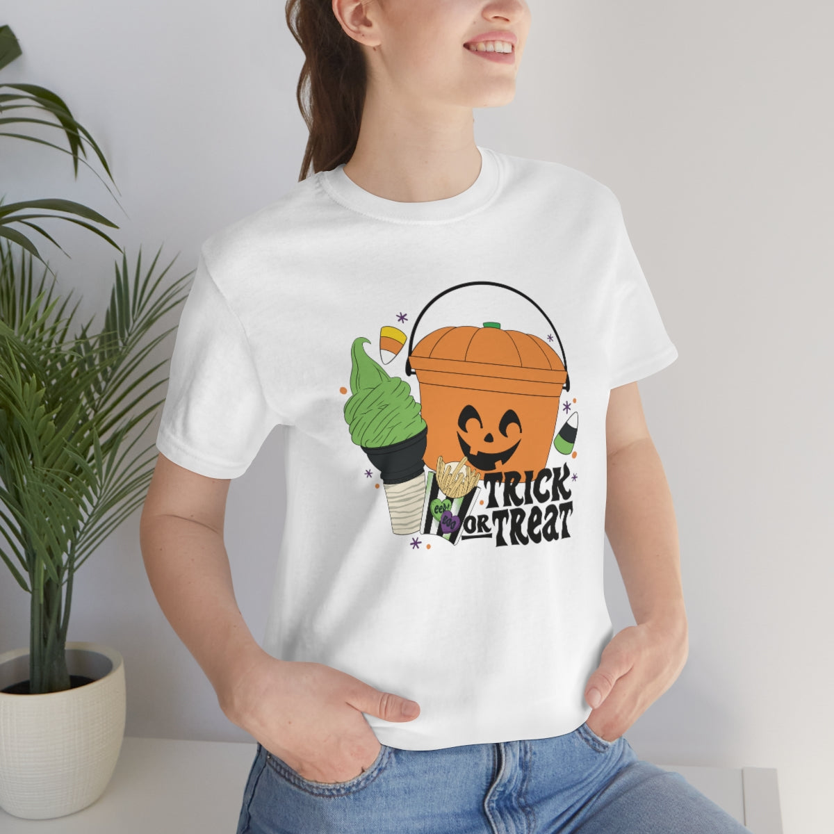 Vintage Halloween Buckets "Trick or Treat" Treats Tee - Unisex Shirt