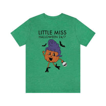 "Little Miss Halloween" Jack-O-Lantern Tee - Unisex Shirt