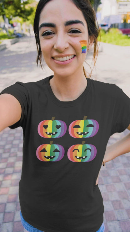 Pumpkin Pride Rainbow Tee - Unisex Shirt