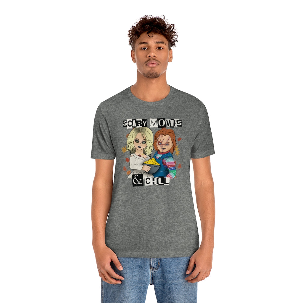"Scary Movies & Chill" Horror Chucky Tee - Unisex Shirt