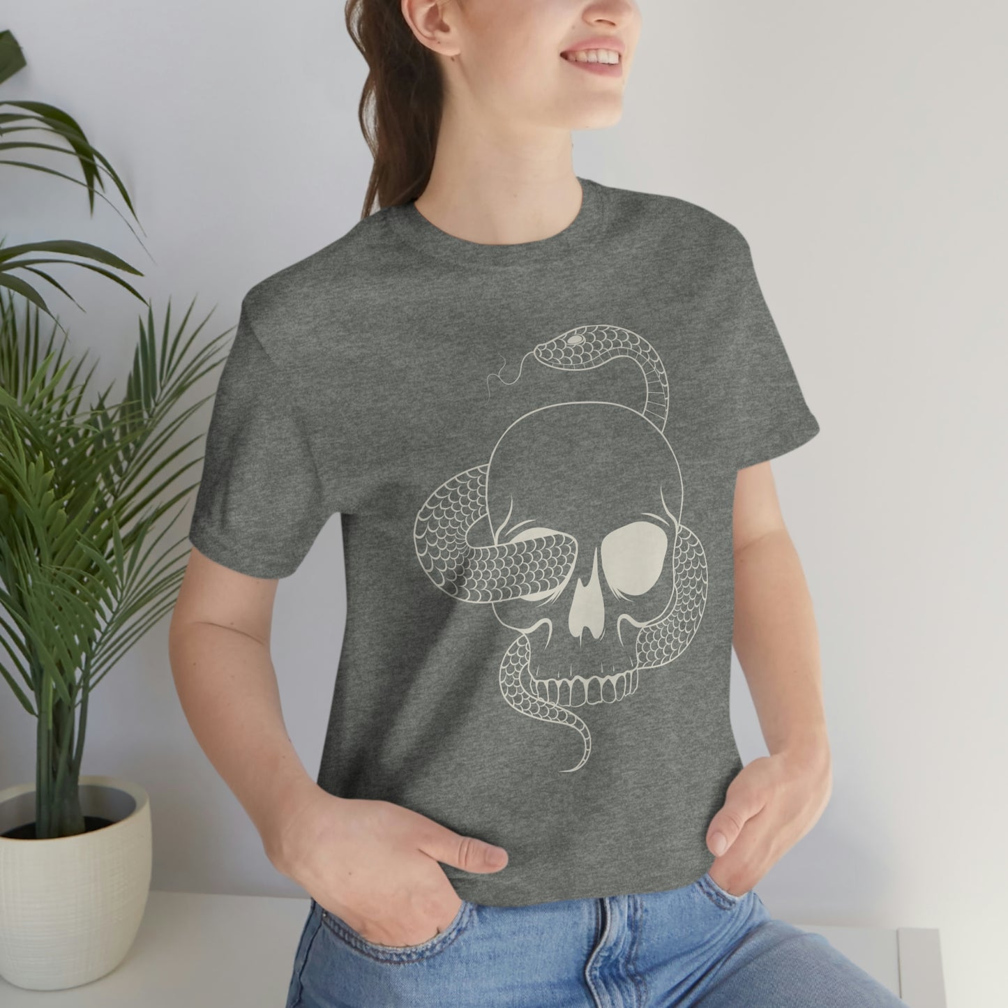 Snake Skull Tee - Unisex Shirt