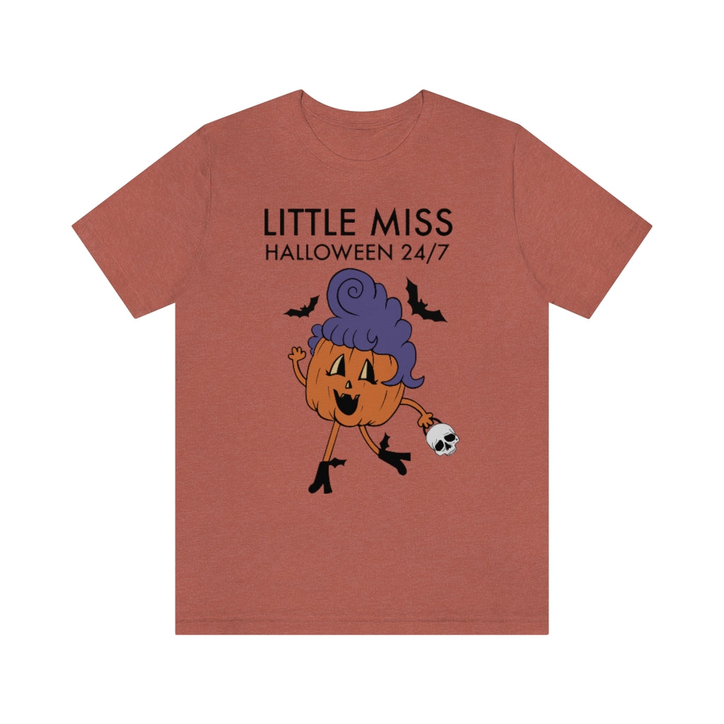 "Little Miss Halloween" Jack-O-Lantern Tee - Unisex Shirt