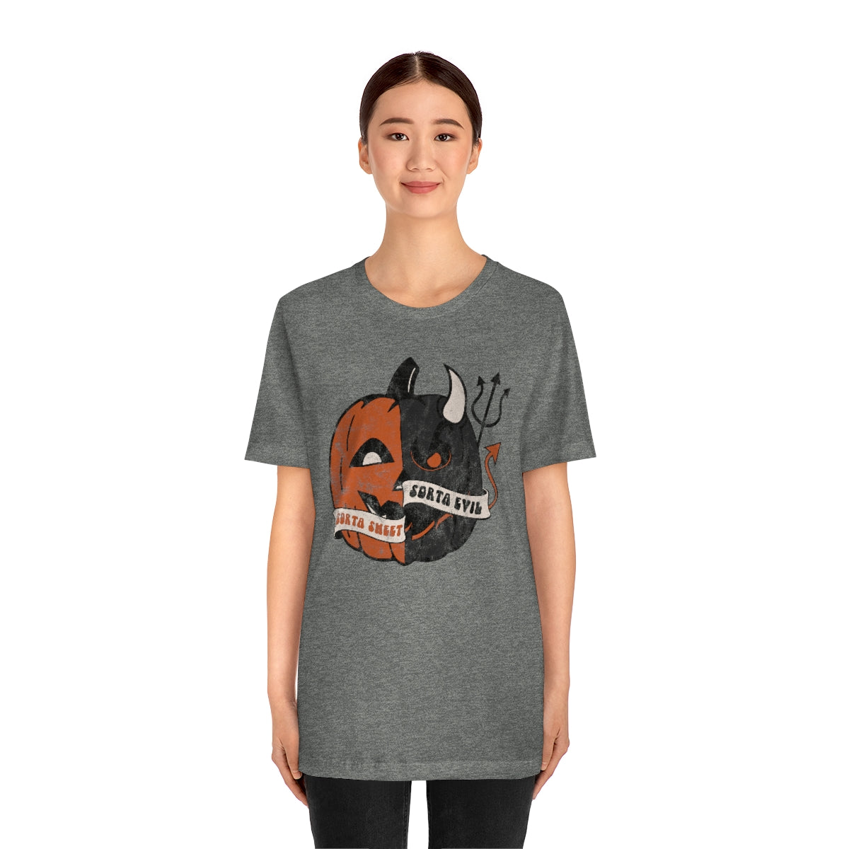 "Sorta Sweet Sorta Evil'" Jack-O-Lantern Tee - Unisex Shirt